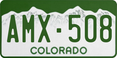CO license plate AMX508
