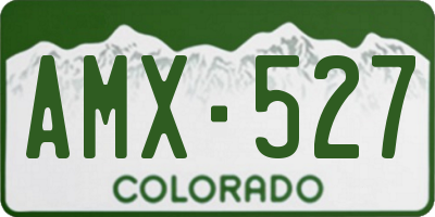 CO license plate AMX527