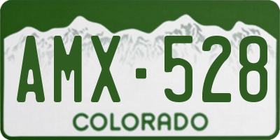 CO license plate AMX528