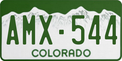 CO license plate AMX544