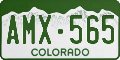 CO license plate AMX565