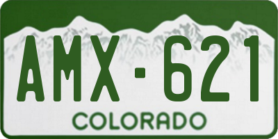 CO license plate AMX621