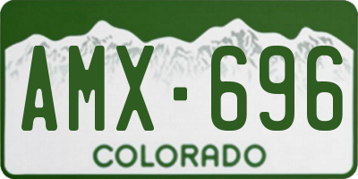CO license plate AMX696