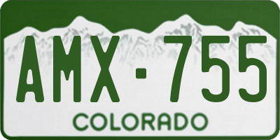CO license plate AMX755