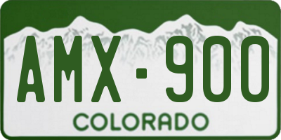 CO license plate AMX900
