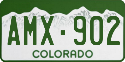 CO license plate AMX902