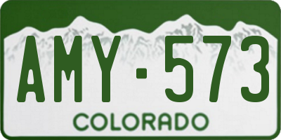 CO license plate AMY573