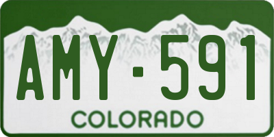 CO license plate AMY591