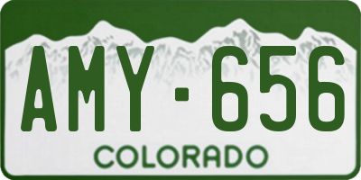 CO license plate AMY656