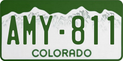 CO license plate AMY811