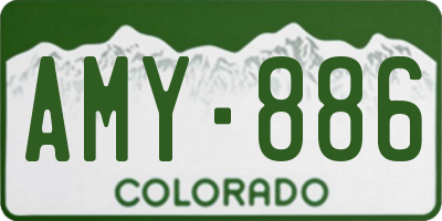 CO license plate AMY886