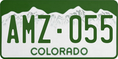 CO license plate AMZ055