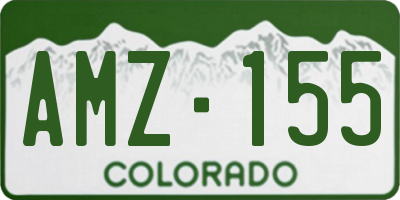 CO license plate AMZ155