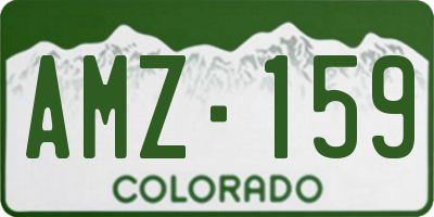 CO license plate AMZ159
