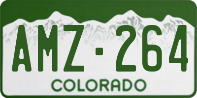 CO license plate AMZ264