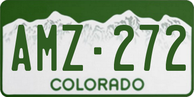 CO license plate AMZ272