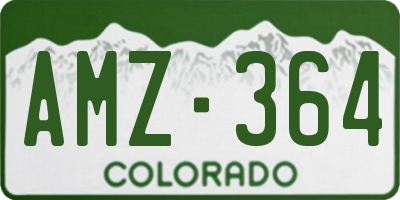 CO license plate AMZ364