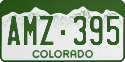 CO license plate AMZ395