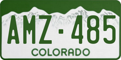 CO license plate AMZ485