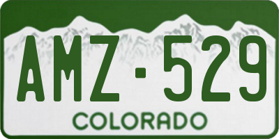 CO license plate AMZ529
