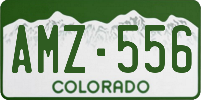 CO license plate AMZ556