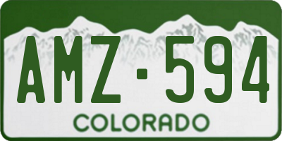 CO license plate AMZ594