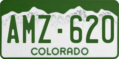CO license plate AMZ620