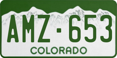 CO license plate AMZ653