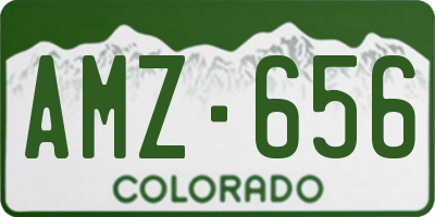 CO license plate AMZ656