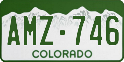 CO license plate AMZ746