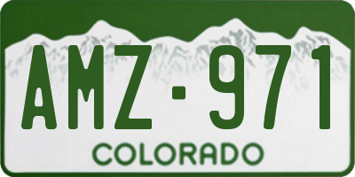 CO license plate AMZ971