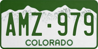 CO license plate AMZ979