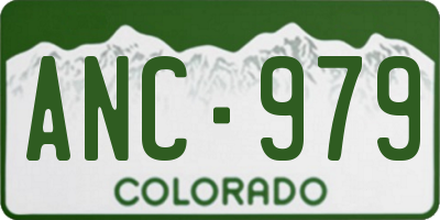 CO license plate ANC979
