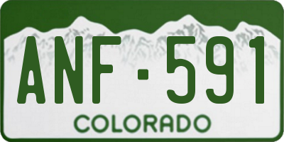 CO license plate ANF591
