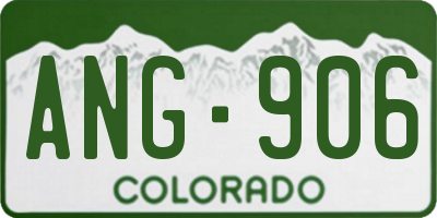 CO license plate ANG906