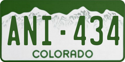 CO license plate ANI434
