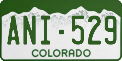 CO license plate ANI529