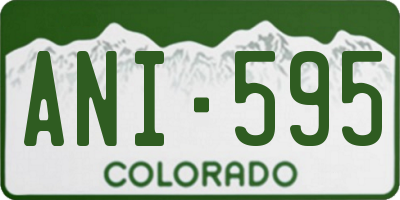 CO license plate ANI595