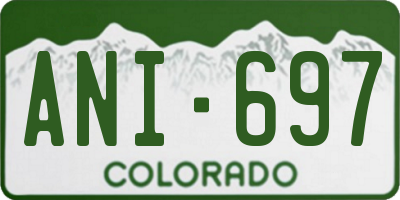 CO license plate ANI697