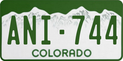 CO license plate ANI744