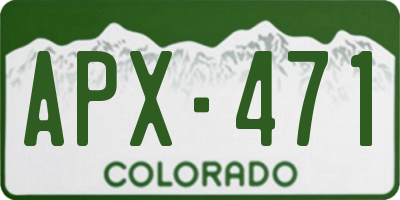 CO license plate APX471