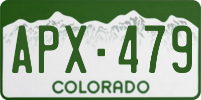 CO license plate APX479