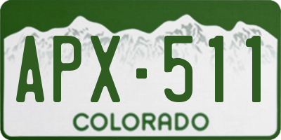 CO license plate APX511