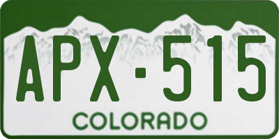 CO license plate APX515