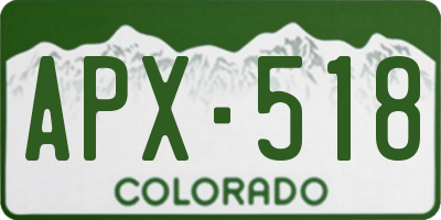 CO license plate APX518