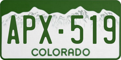 CO license plate APX519