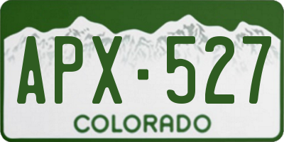 CO license plate APX527