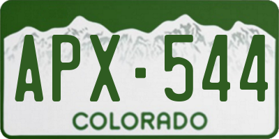 CO license plate APX544
