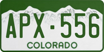 CO license plate APX556