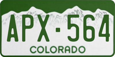 CO license plate APX564